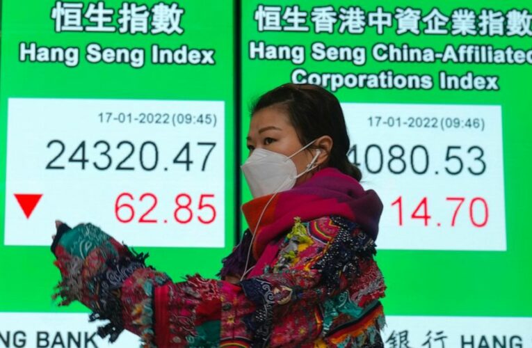 World shares mixed after China reports slowing growth
