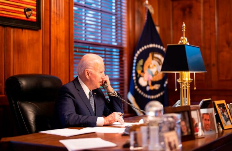Biden and Putin holding phone call