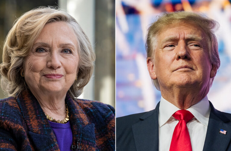 Hillary Clinton jabs at allegations Trump flushed documents down the White House toilet