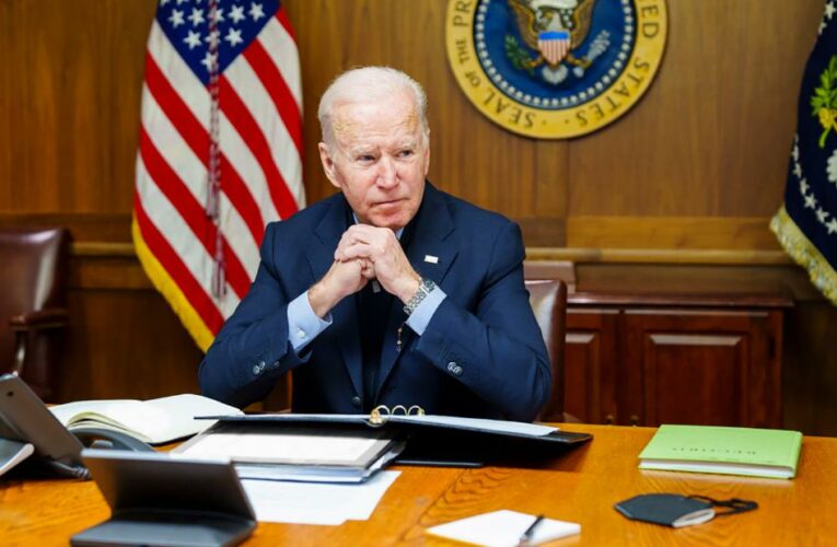 The discussion between the two leaders came hours after the US moved some of its forces out of Ukraine and ordered most of its embassy staff to evacuate