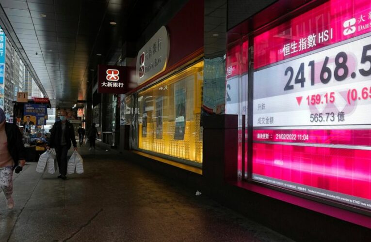 World shares mixed as investors eye Ukraine, inflation