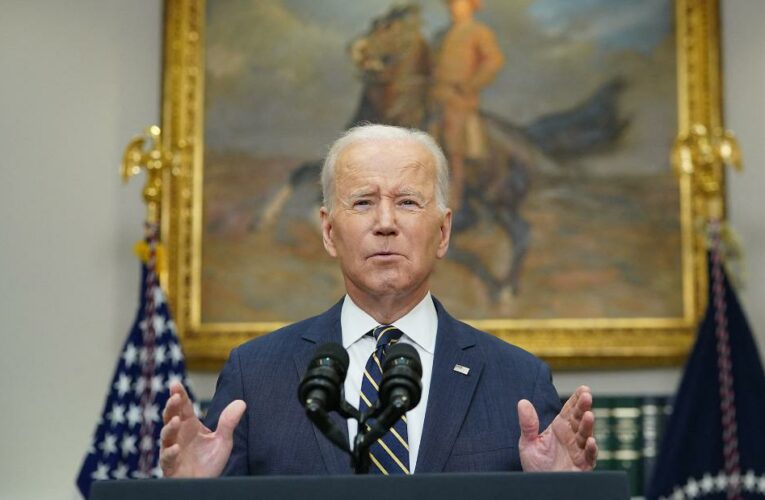 Biden says US will move to make it even harder for Russia to trade and will ban vodka and seafood imports