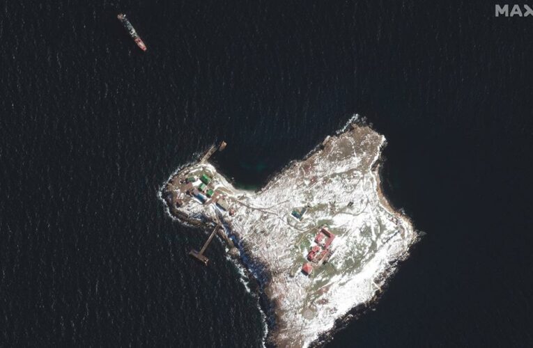 Damage to Snake Island, where Ukrainian troops defiantly rejected surrender, seen in satellite photo