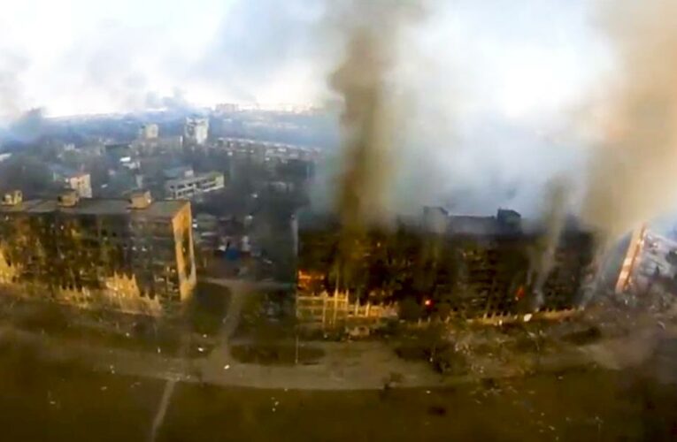 Drone footage shows destruction in Ukraine city where more than 2,500 are dead