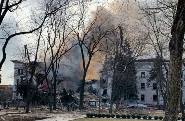 Mariupol officials believe about 300 people died in a Russian attack on a theater being used as a shelter in the city nine days ago, based on eyewitness reports