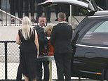 Shane Warne funeral: Jackson kisses coffin after final procession to Dirty Dancing song