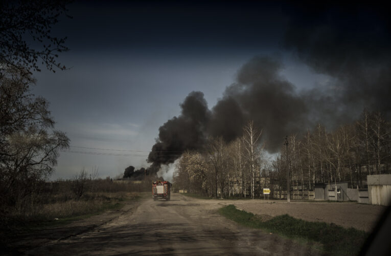 Moscow’s forces appear to be heavily shelling the Donbas region ahead of a planned ground offensive, Ukrainian officials say