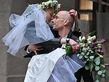 Ukrainian volunteer nurse and doctor celebrate their wedding in war-shattered Kharkiv 
