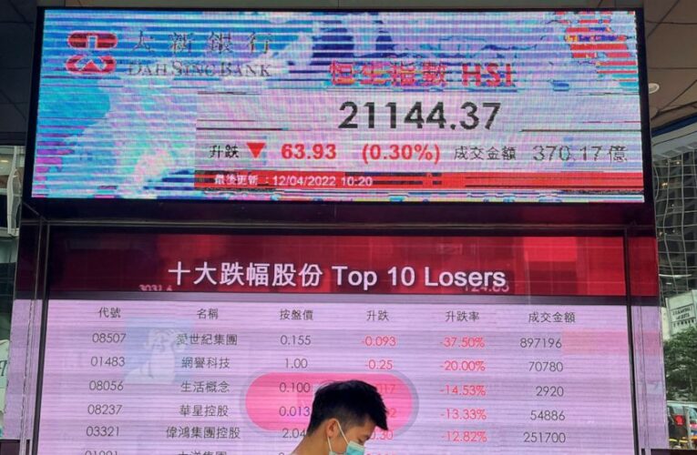 Global stocks sink as traders await US inflation numbers