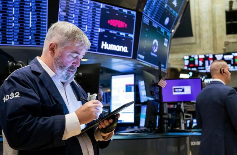Stocks edge lower on Wall Street, head for weekly losses