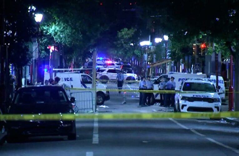 Multiple people opened fire into the crowd Saturday night in the South Street area, police say. No arrests have been made.